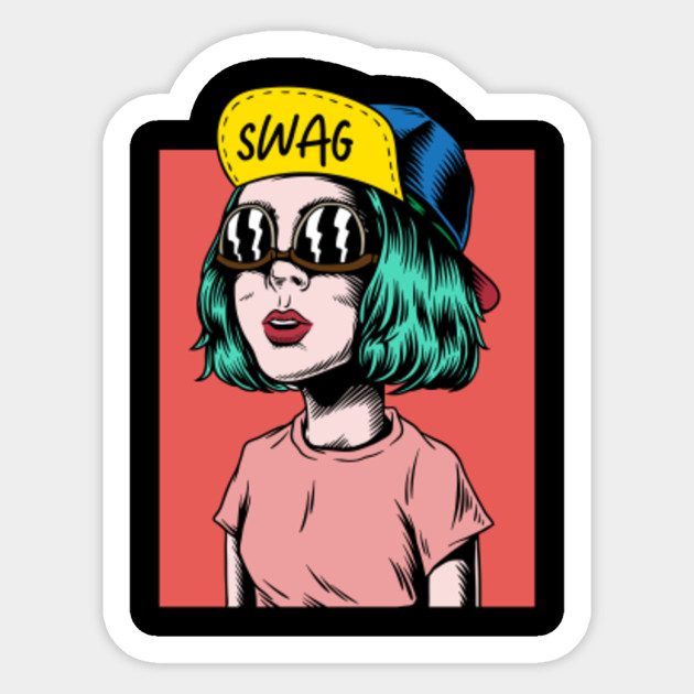 Swag Animated Cool Girl